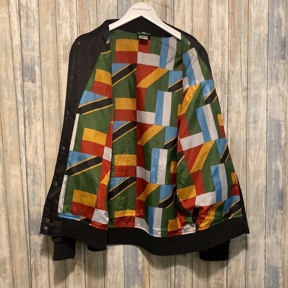 LRG Lifted Research Group Black Jacket African Union National Flags: Mens - Picture 13 of 16